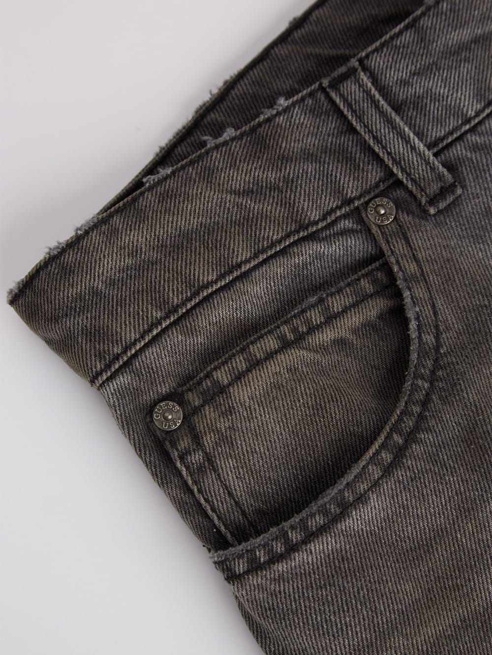 Vintage Denim Straight Jeans - Image 4