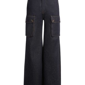 raw denim combat pants