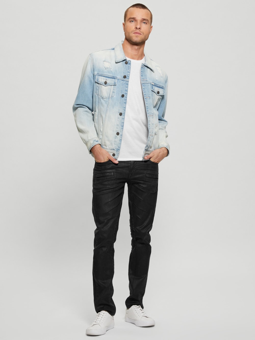 Finnley Coated Slim-Fit Tapered Jeans - Image 2
