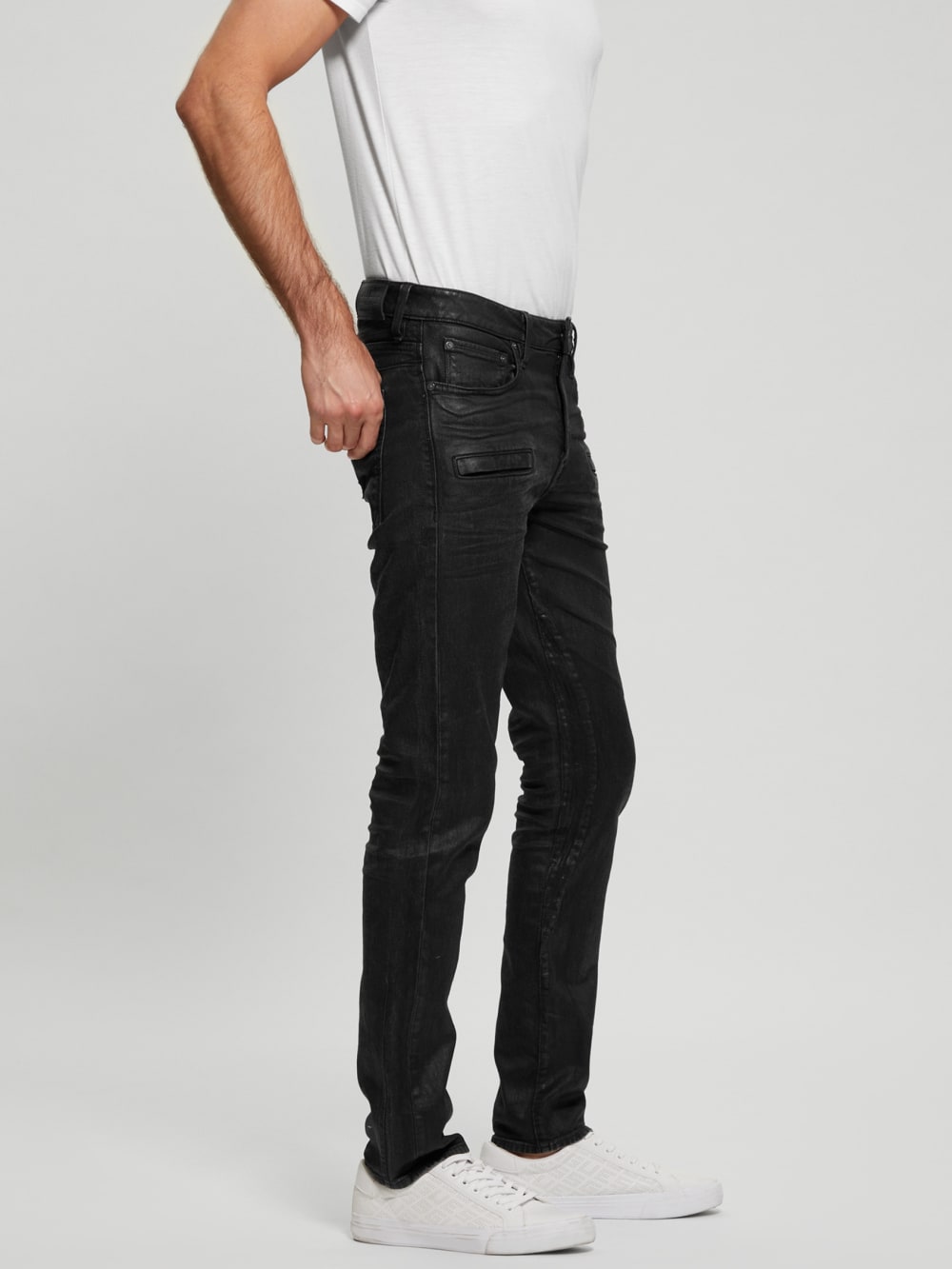 Finnley Coated Slim-Fit Tapered Jeans - Image 3