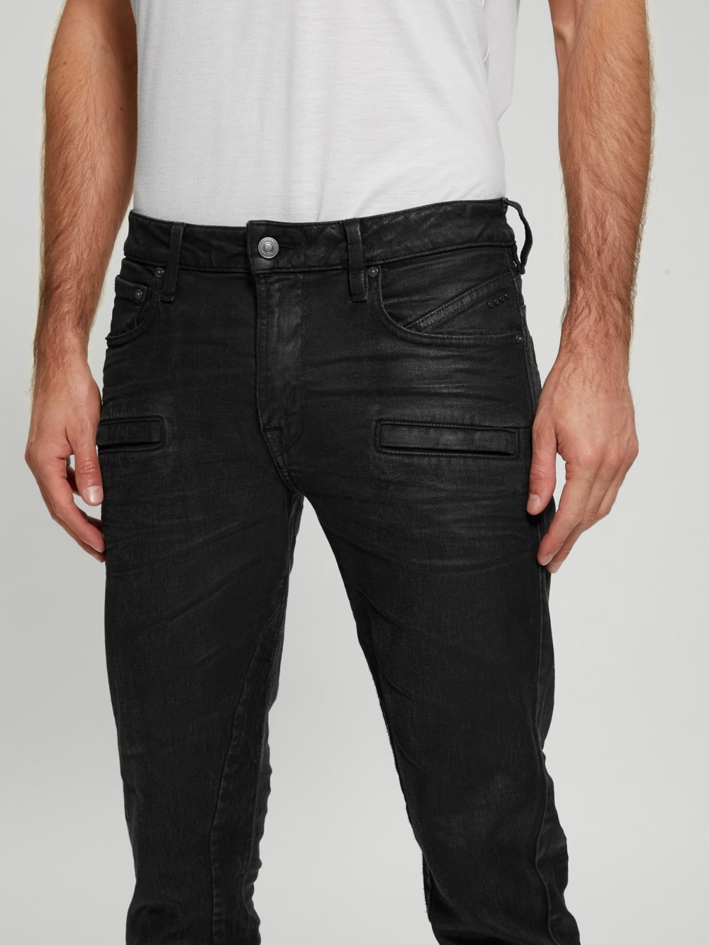 Finnley Coated Slim-Fit Tapered Jeans - Image 5