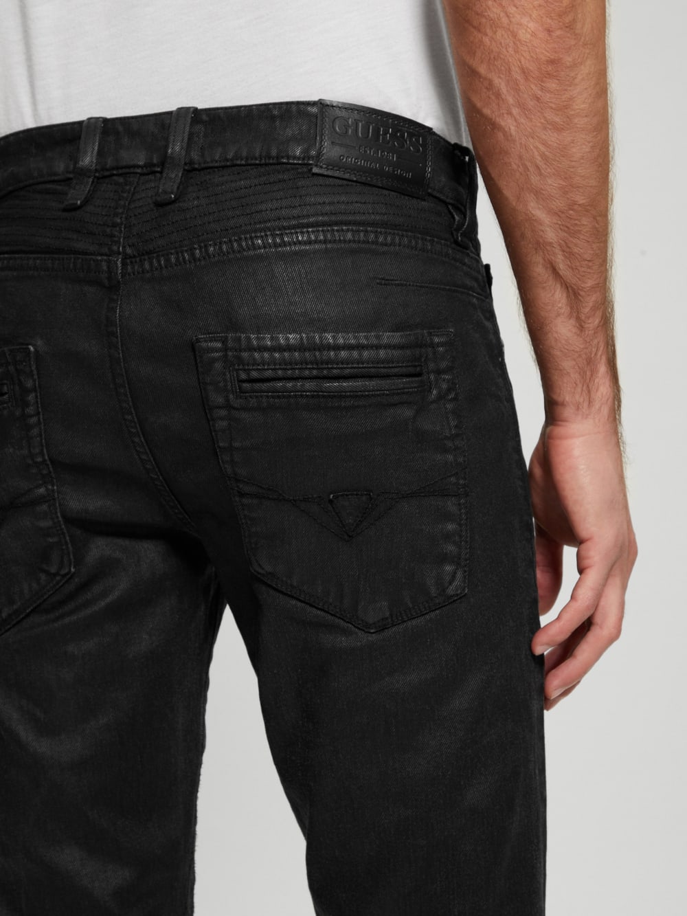 Finnley Coated Slim-Fit Tapered Jeans - Image 6