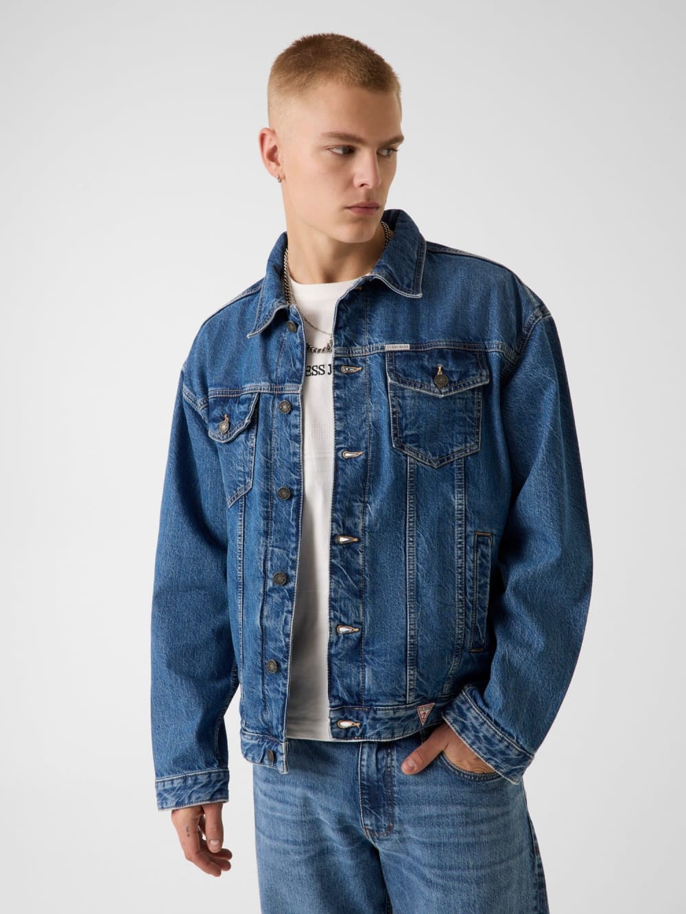 Oversized Denim Trucker Jacket