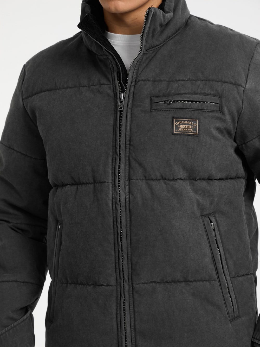 GUESS Originals Canvas Puffer Jacket - Image 3