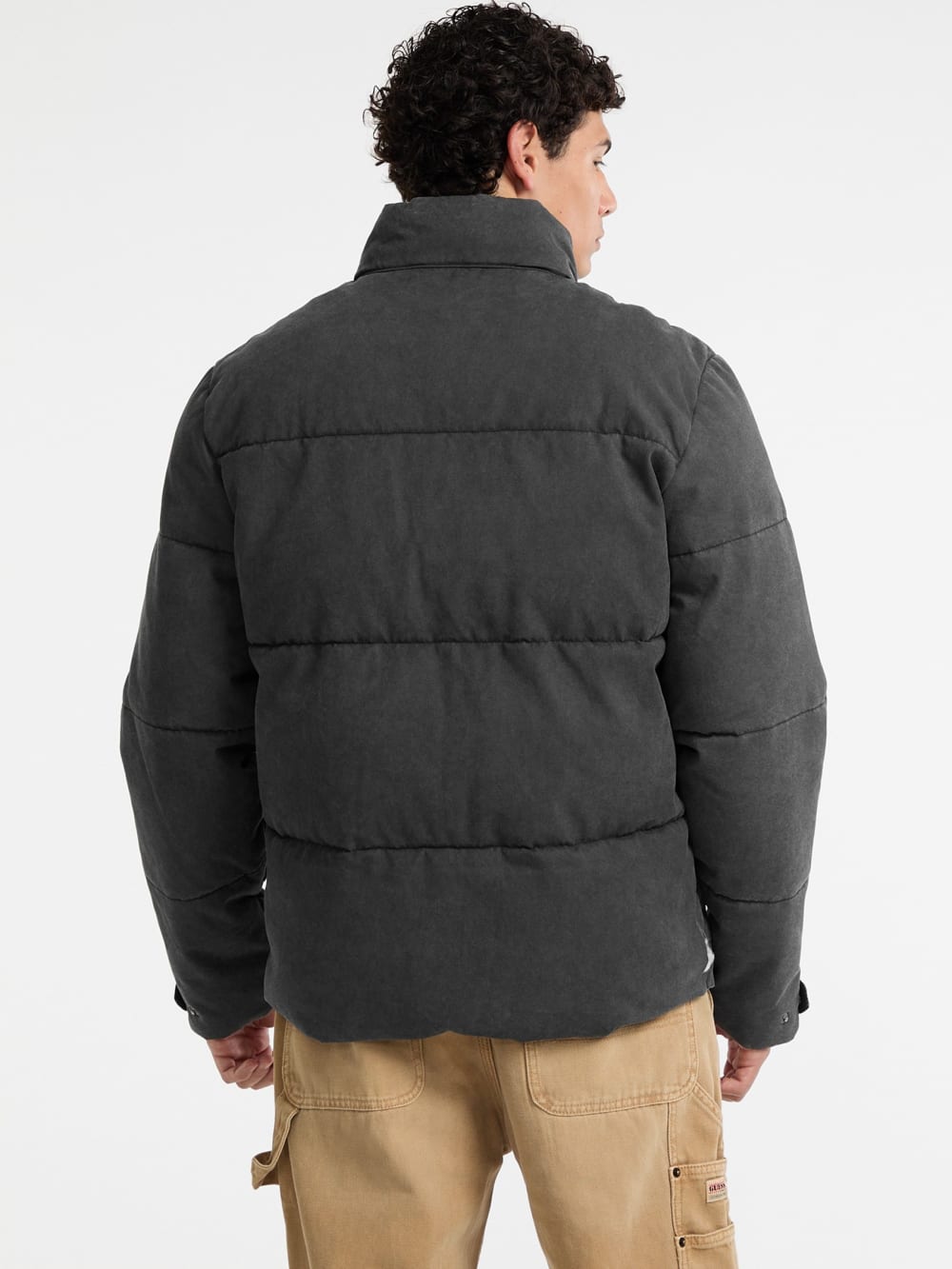 GUESS Originals Canvas Puffer Jacket - Image 4