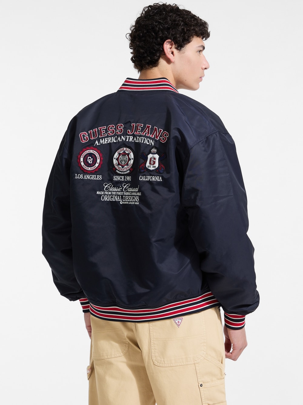 Embroidered Patch Varsity Jacket - Image 5