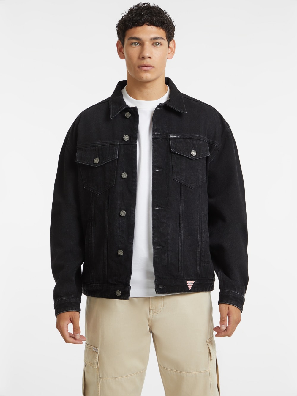 Oversized Denim Trucker Jacket - Image 2