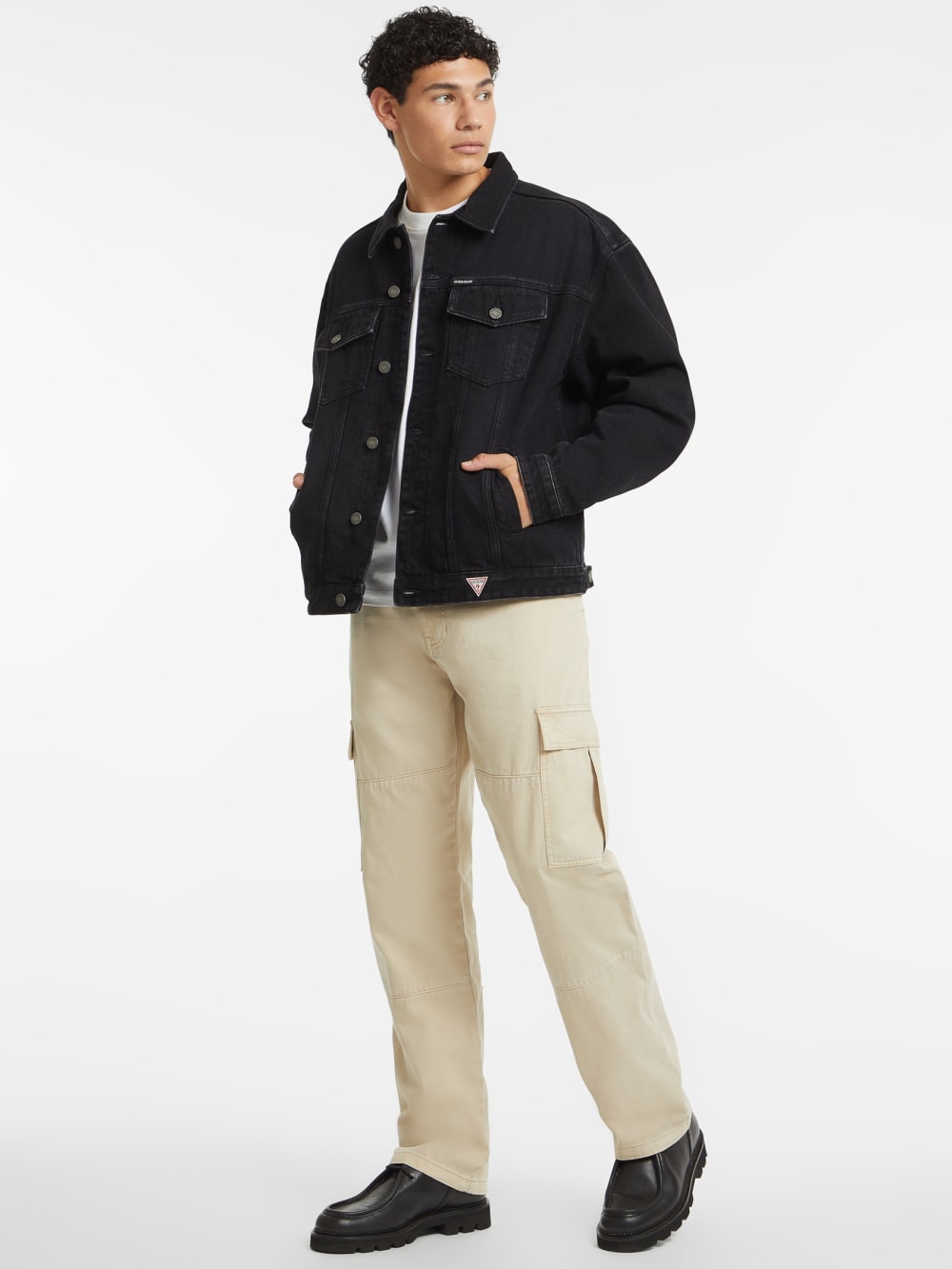 Oversized Denim Trucker Jacket - Image 3