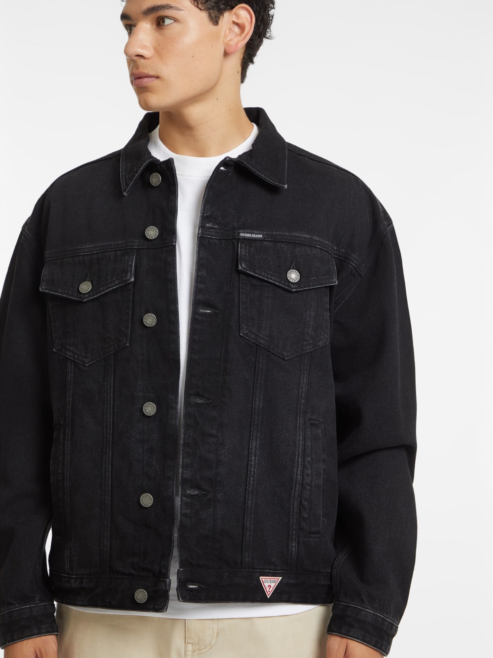 Oversized Denim Trucker Jacket - Image 5