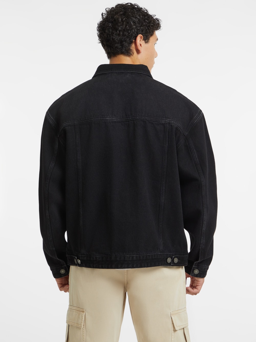 Oversized Denim Trucker Jacket - Image 6