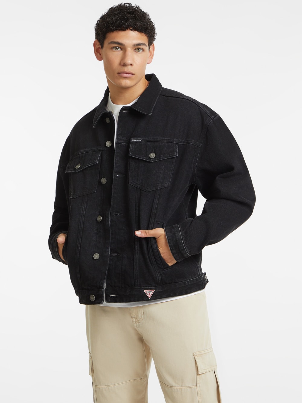Oversized Denim Trucker Jacket - Image 7