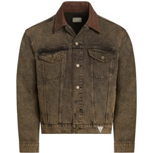 tinted denim trucker jacket