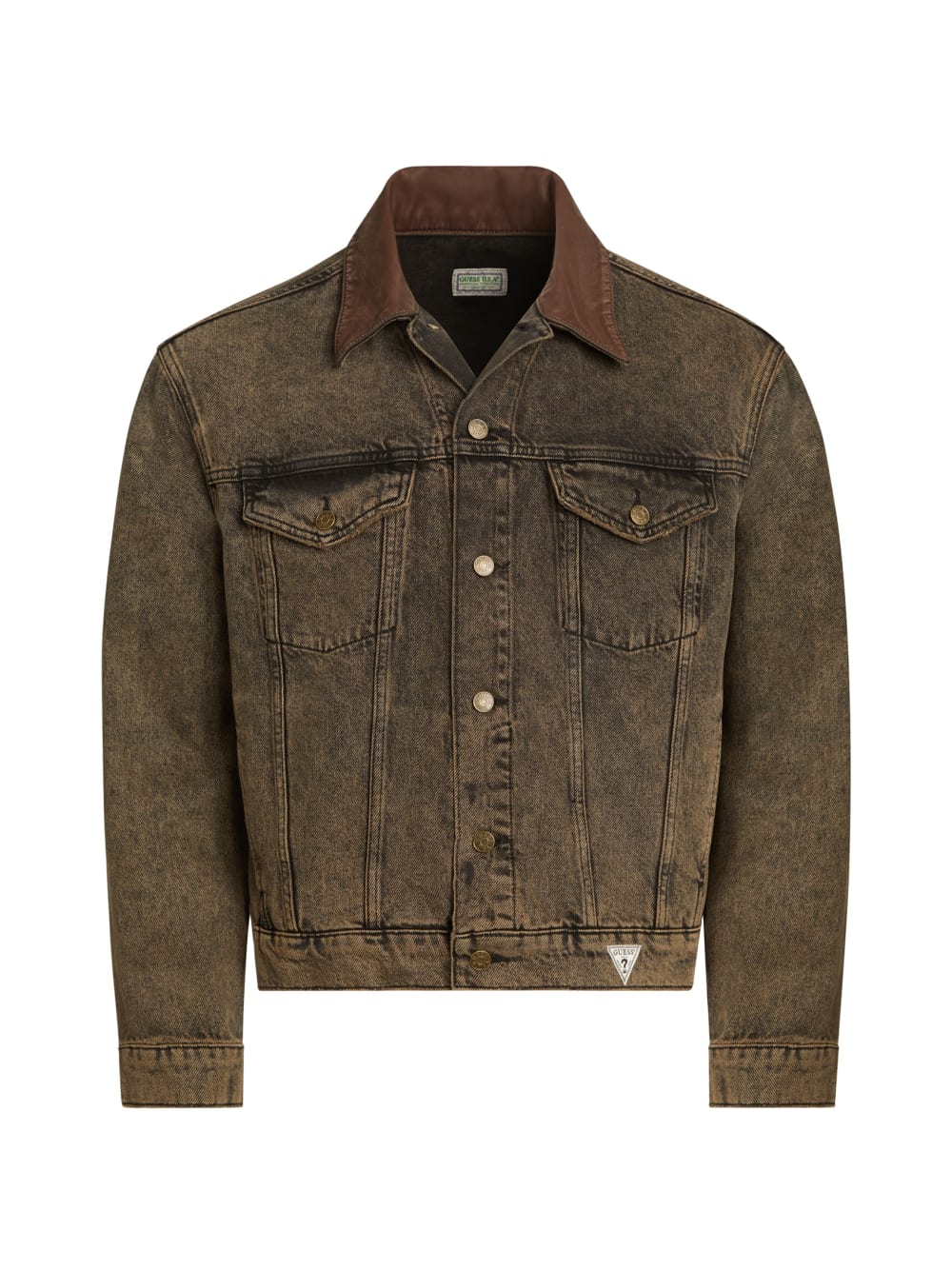 tinted denim trucker jacket