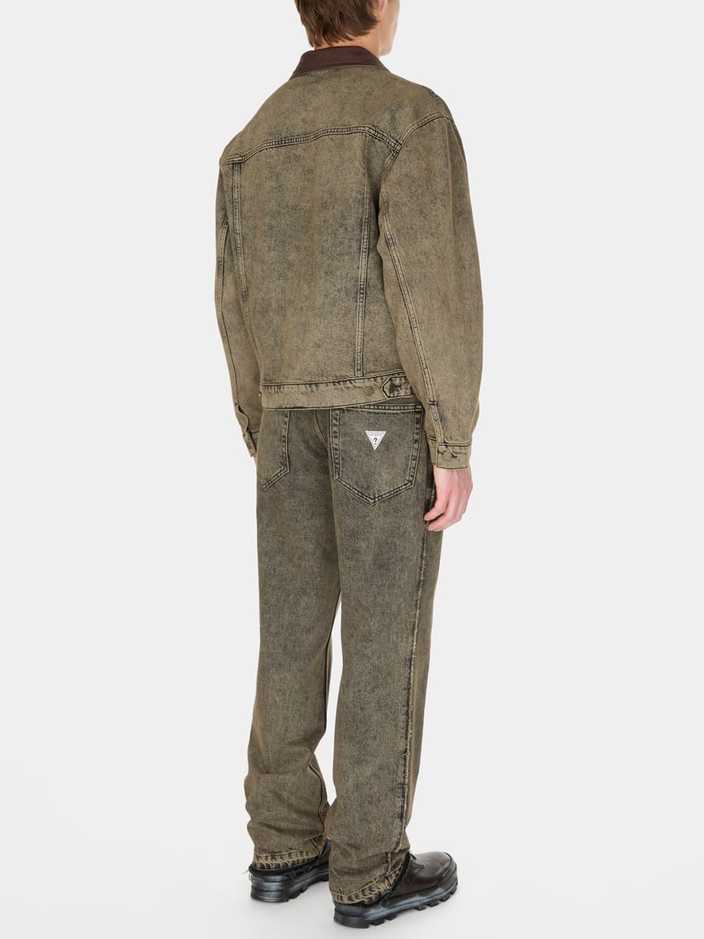 tinted denim trucker jacket - Image 4
