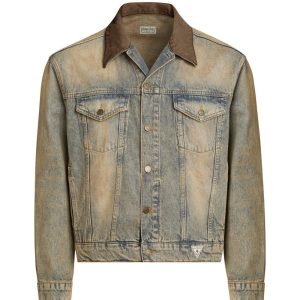 washed denim trucker jacket
