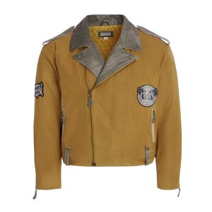 nylon moto jacket