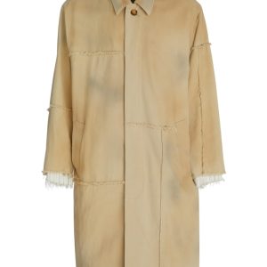 paneled trench coat