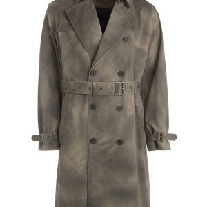 woven trench coat