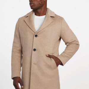 Eco Wool-Blend Fitted Coat