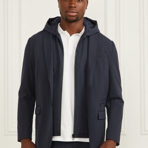 Blazer with Detachable Hooded Vest
