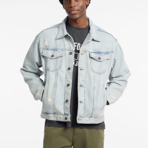 Oversized Denim Truck Jacket
