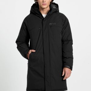 Logo padded coat