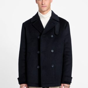 Eco Double-Breasted Wool-Blend Peacoat