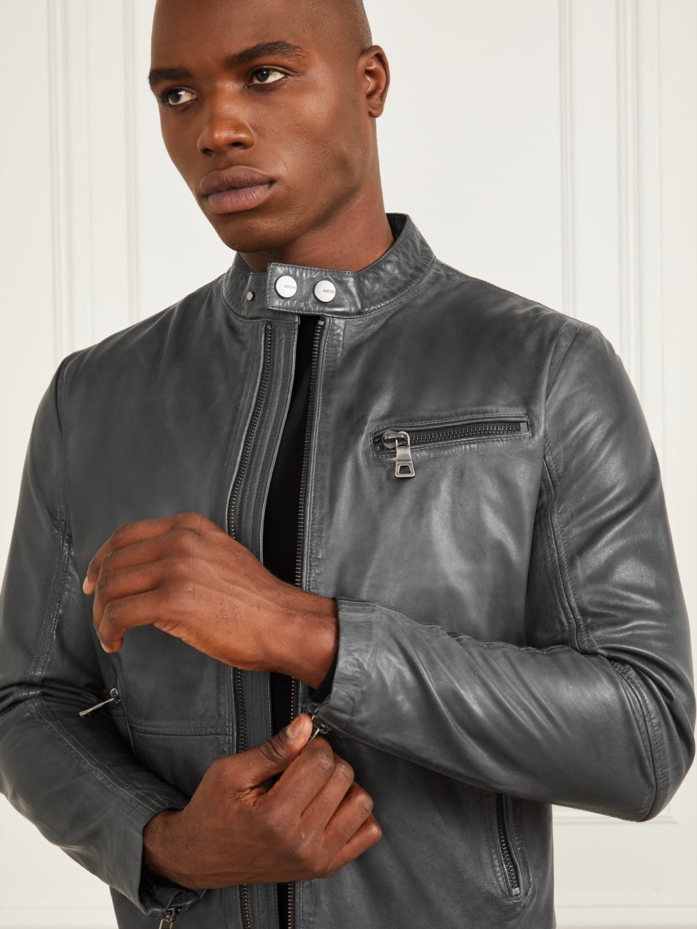 Leather Biker Jacket - Image 2