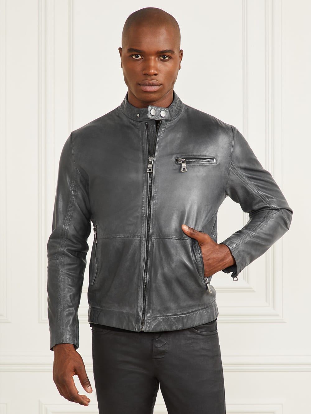Leather Biker Jacket - Image 5