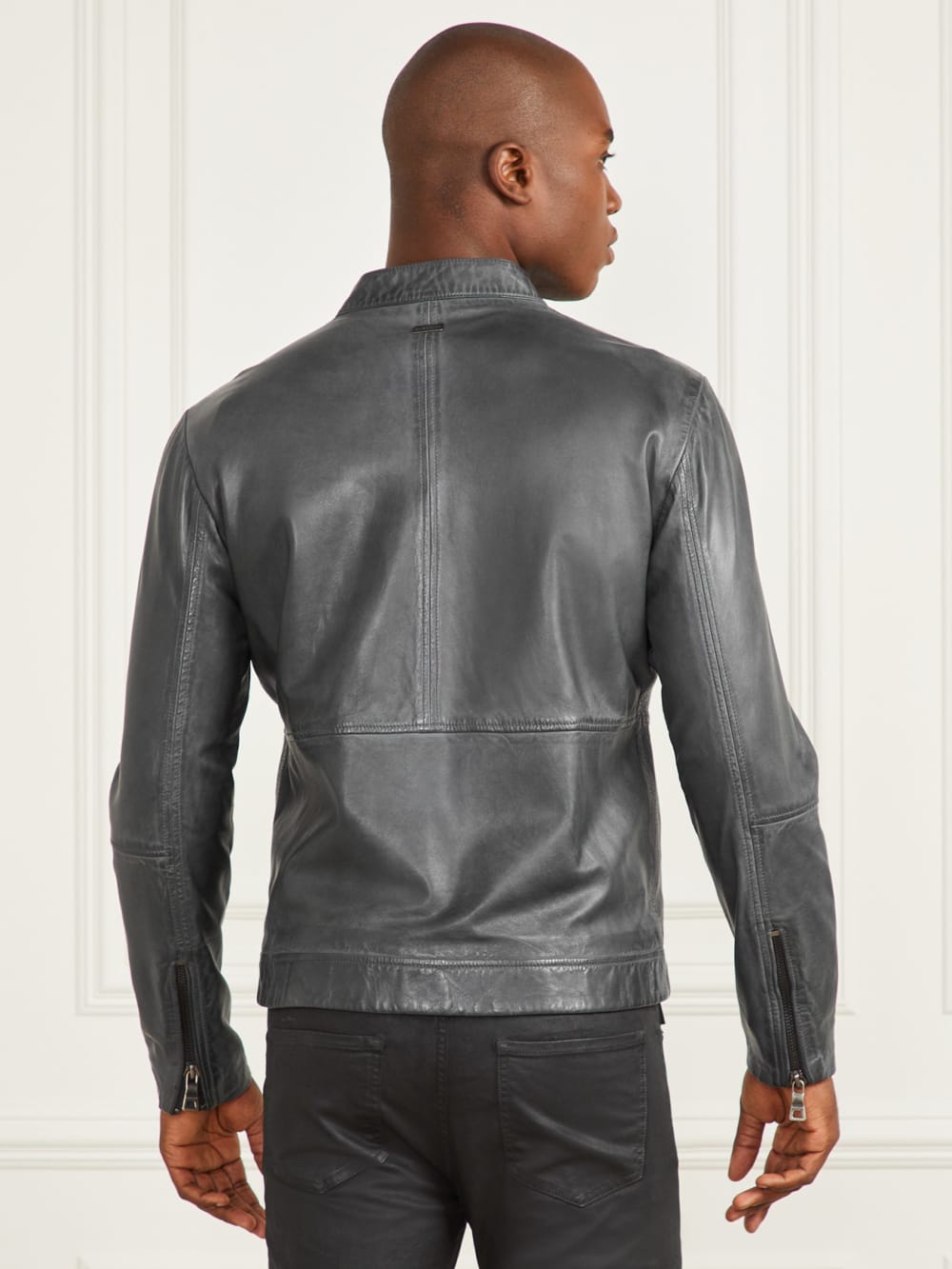 Leather Biker Jacket - Image 6
