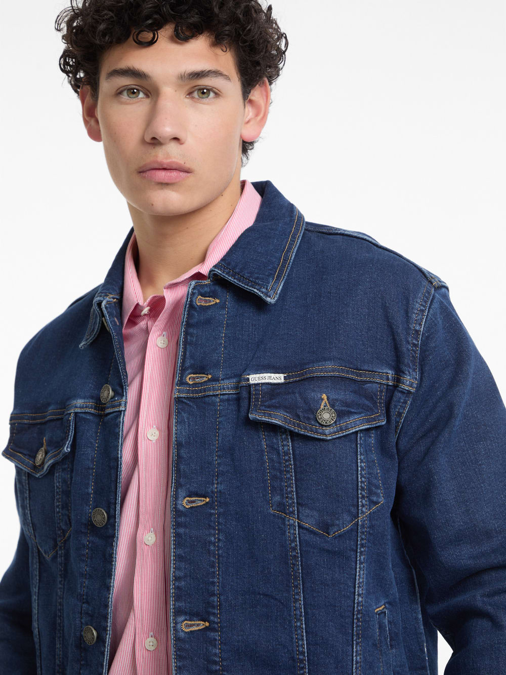 Slim Denim Trucker Jacket - Image 3