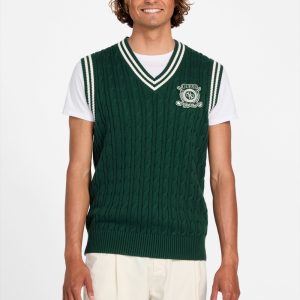 Eco Holden V-Neck Cable-Knit Vest