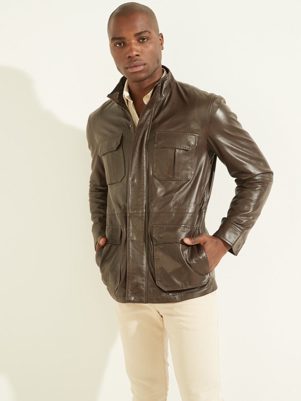 Leather Field Jacket - Image 5