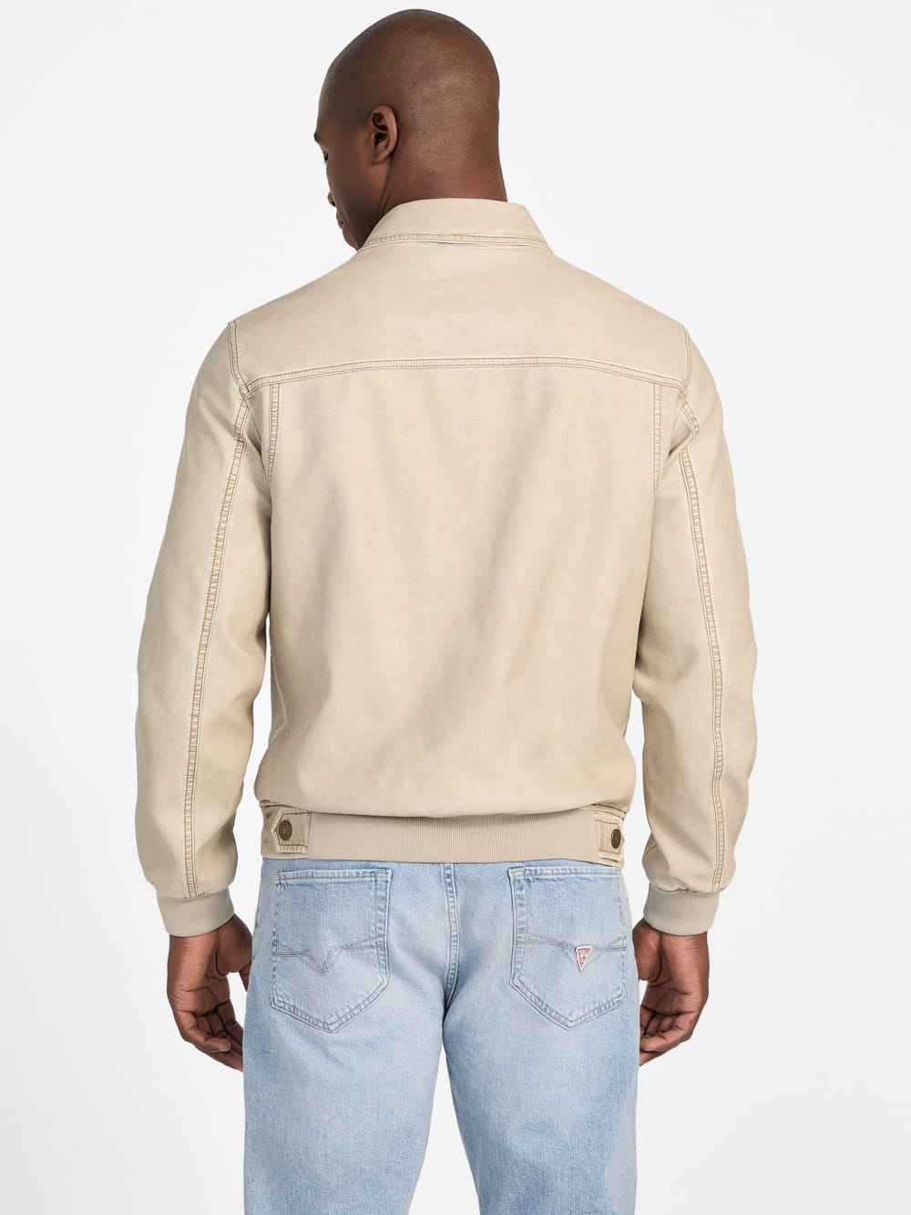 Faux-Leather Aviator Jacket - Image 5