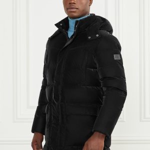 Long Down Hooded Jacket