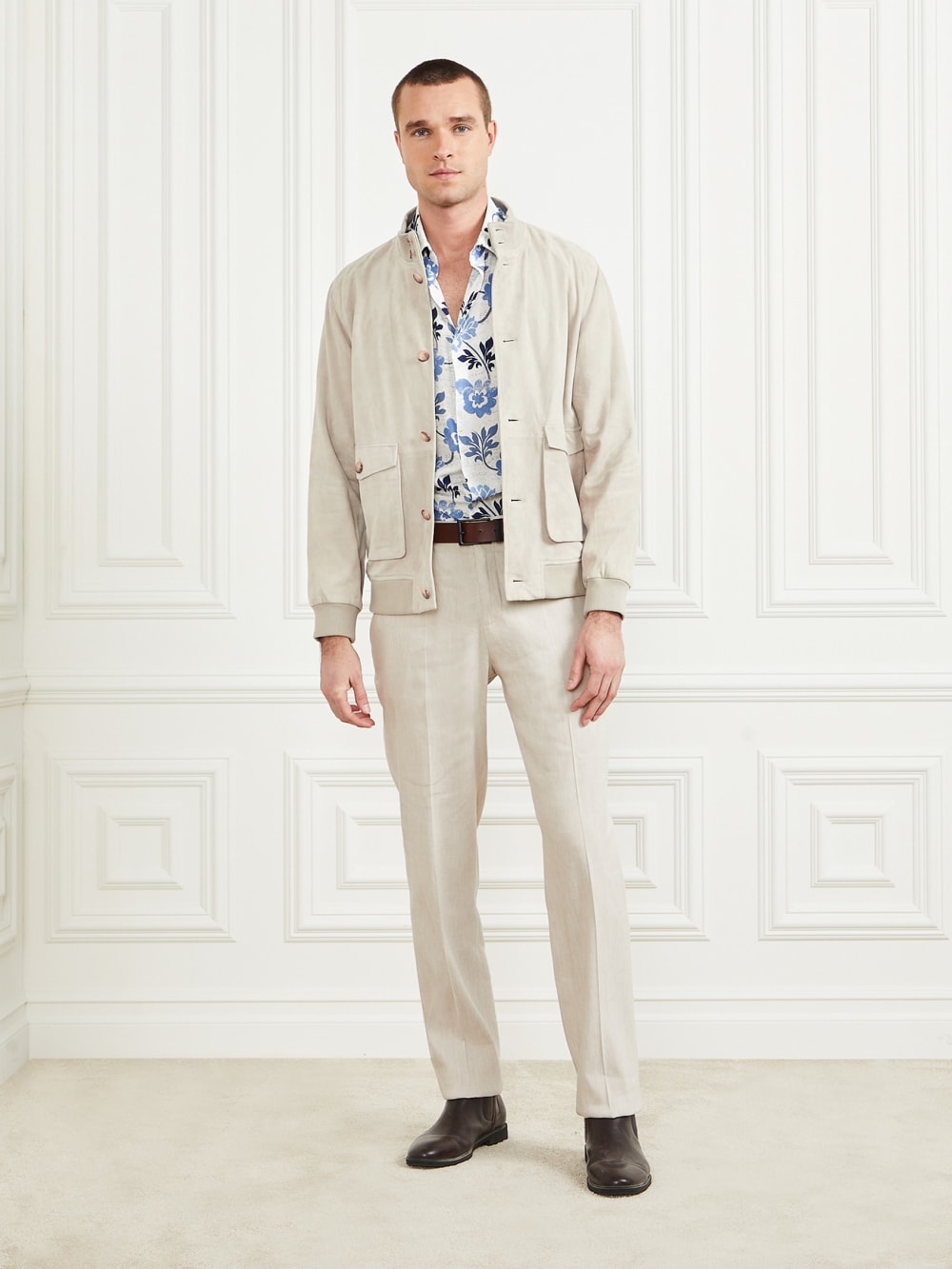 Suede Leather Flight Jacket - Image 2