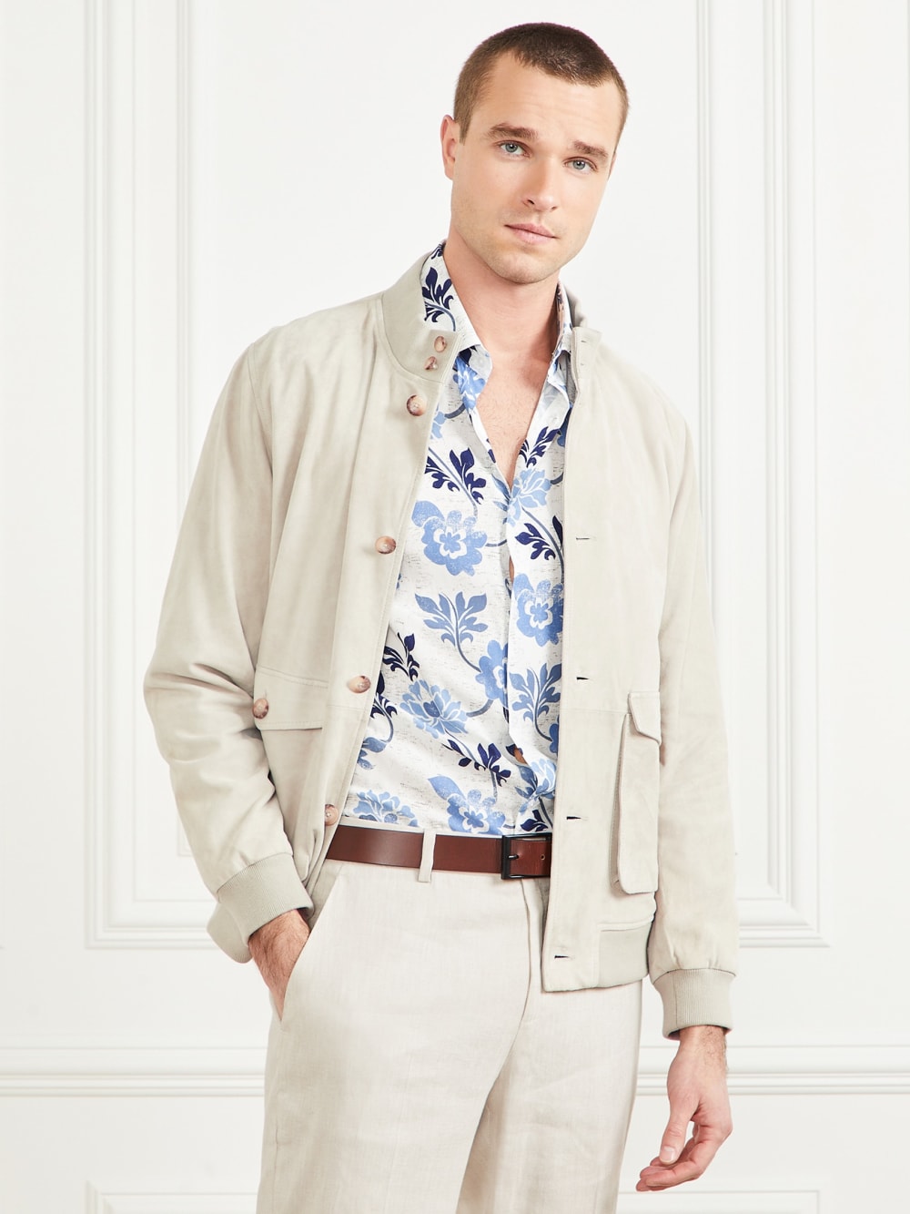 Suede Leather Flight Jacket - Image 3