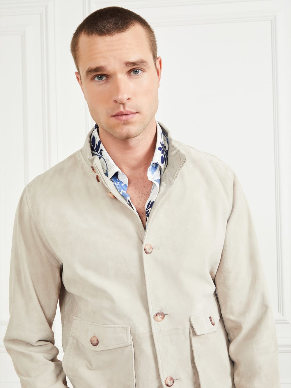 Suede Leather Flight Jacket - Image 4