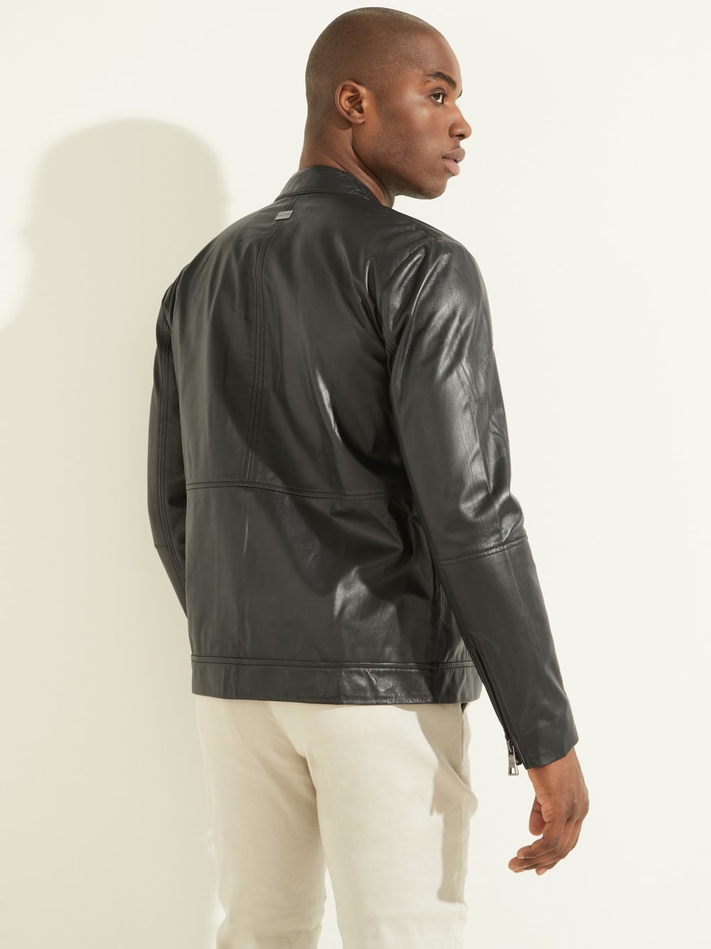 Leather Biker Jacket - Image 4