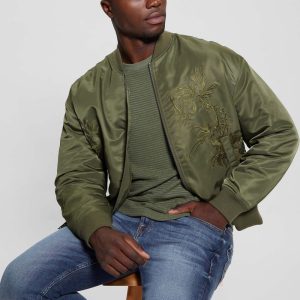 Ace Satin Hawk Flight Jacket