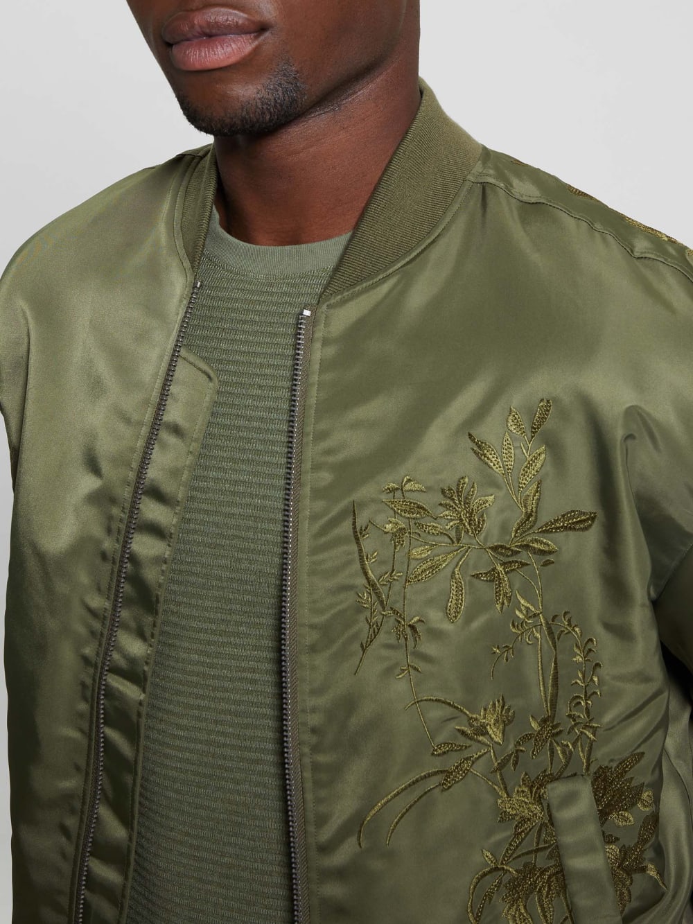 Ace Satin Hawk Flight Jacket - Image 3