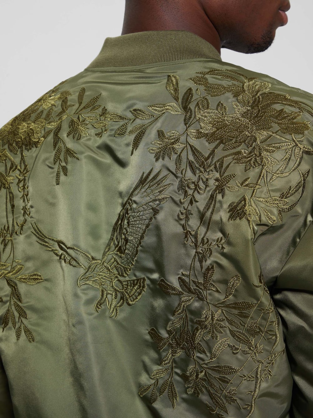 Ace Satin Hawk Flight Jacket - Image 4