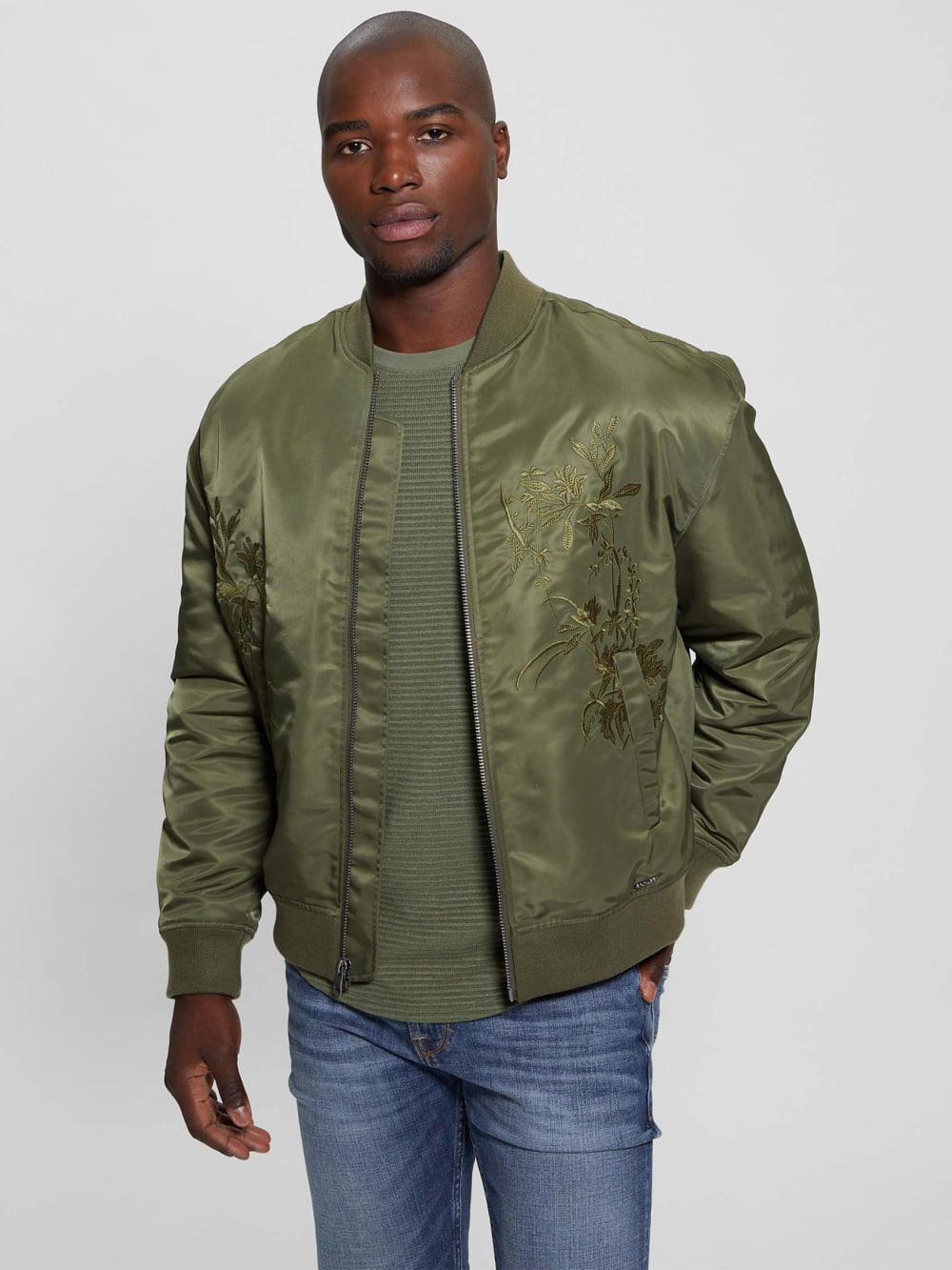 Ace Satin Hawk Flight Jacket - Image 5
