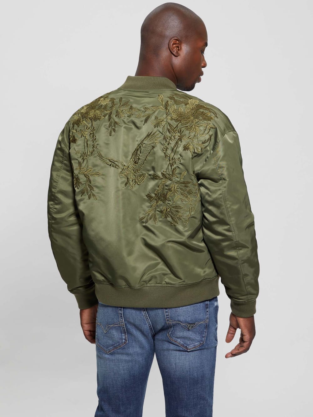 Ace Satin Hawk Flight Jacket - Image 6