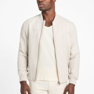 Eco Herringbone Flight Jacket