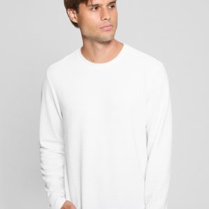 Textured Long-Sleeve Tee