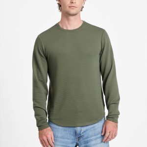 Textured Long-Sleeve Tee