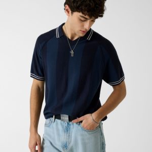 Striped polo shirt