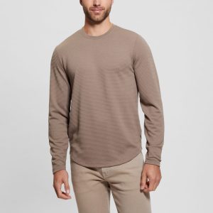 Textured Long-Sleeve Tee