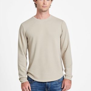 Textured Long-Sleeve Tee